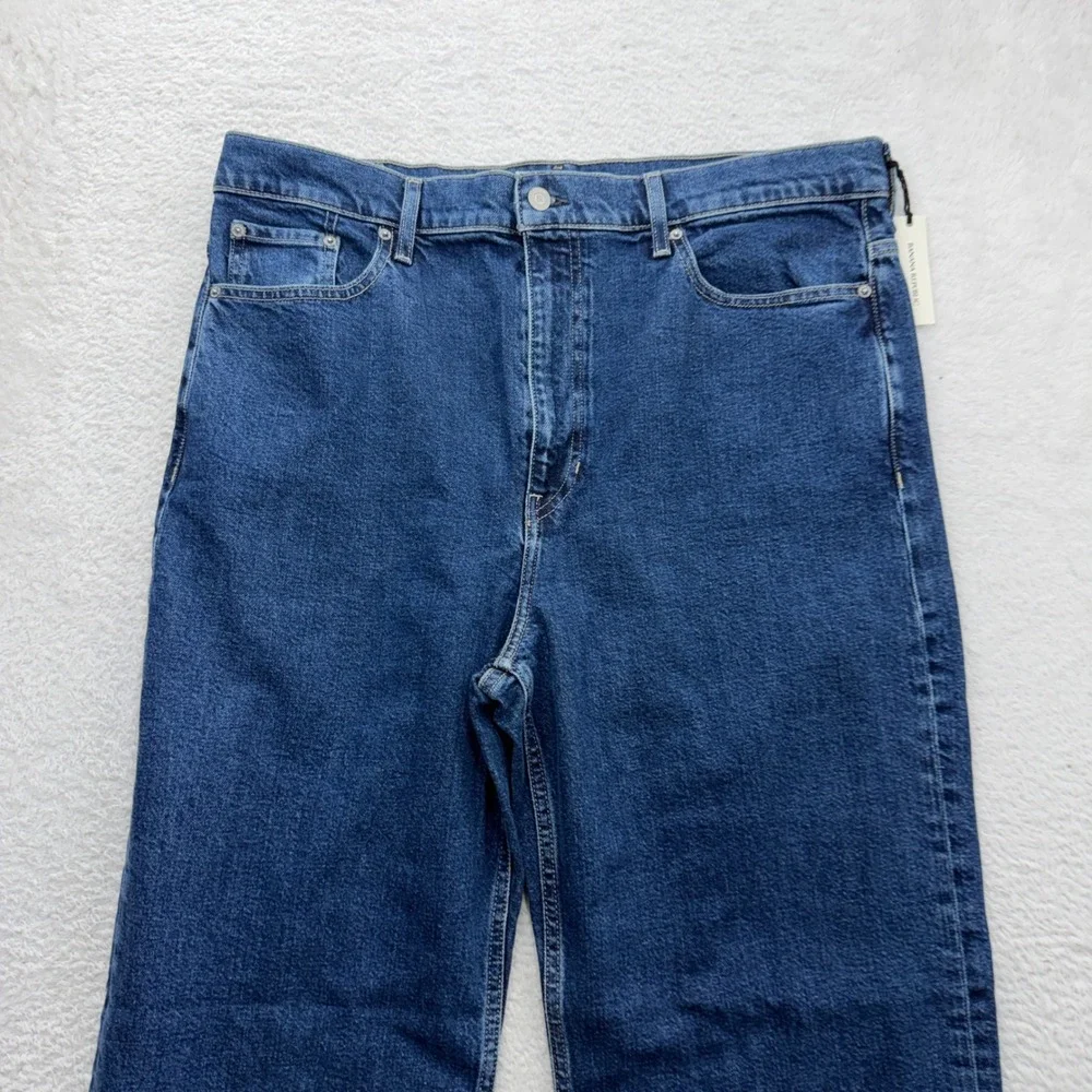 Banana Republic Mens Straight Fit Jeans Blue Medium Wash Denim 33 11311